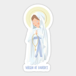 Virgin of Lourdes Sticker